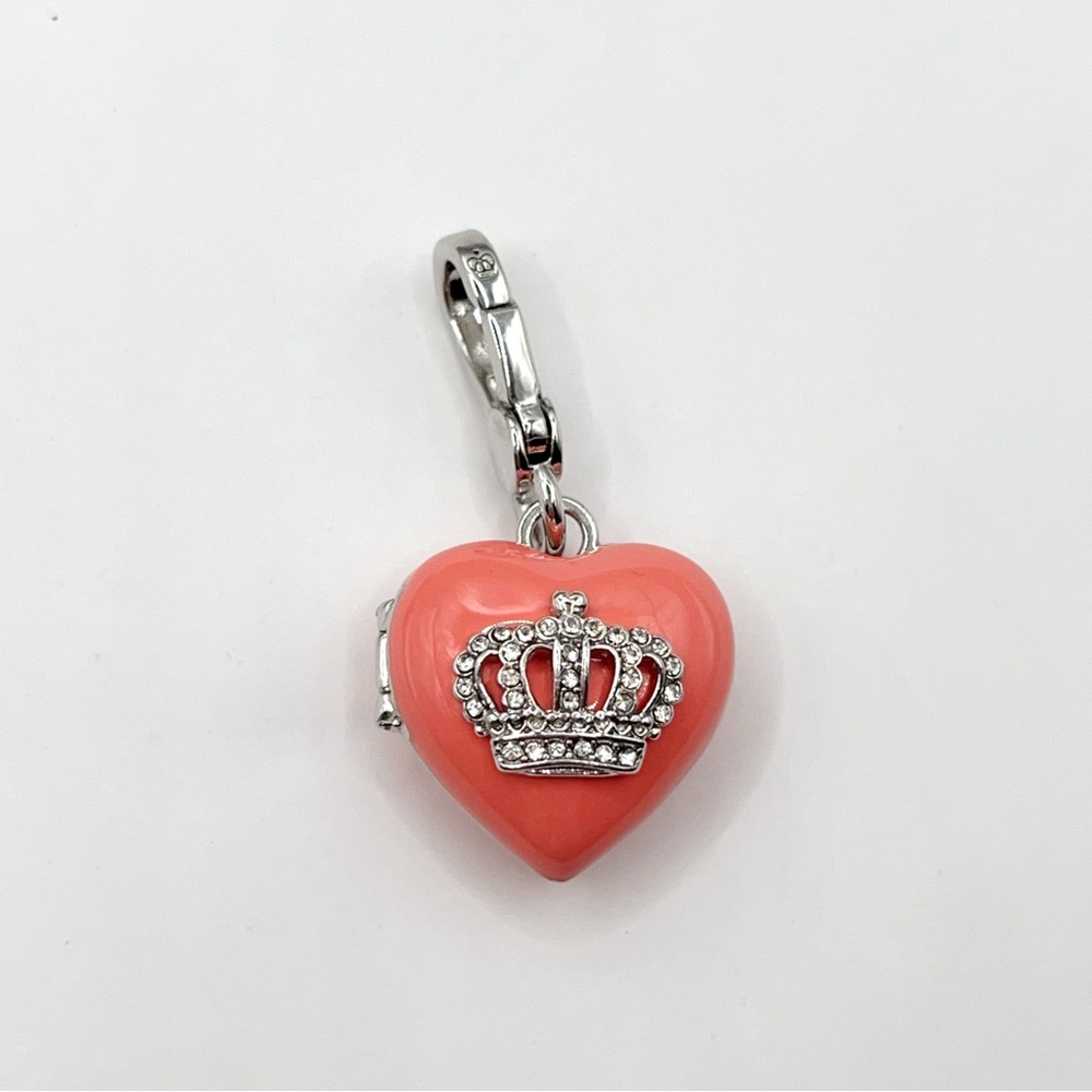 Juicy Couture pink heart locket charm
